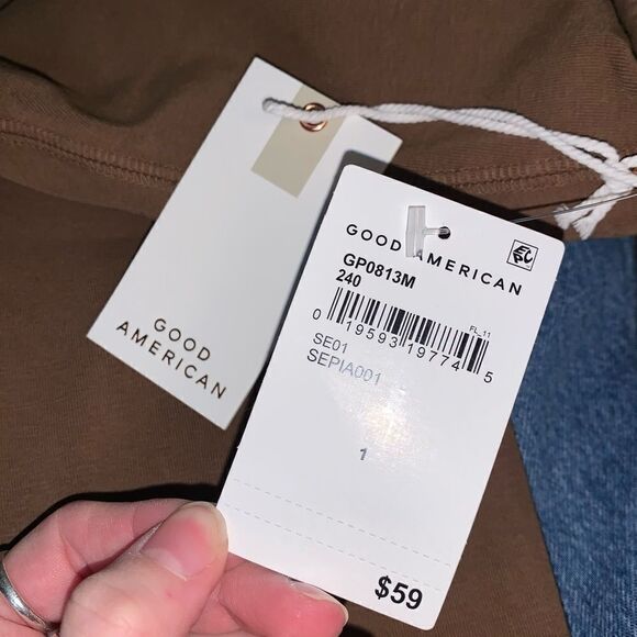 NWT Good American Brown Leggings Size 1 - Picture 2 of 6